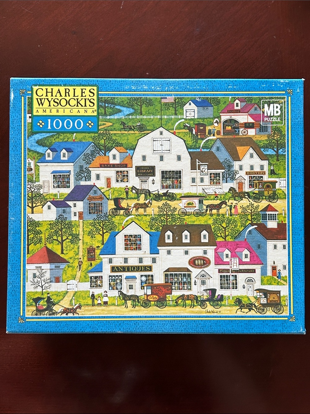 Factory Sealed Charles Wysocki Americana Jigsaw 1,000 piece Puzzle Shops&Buggie